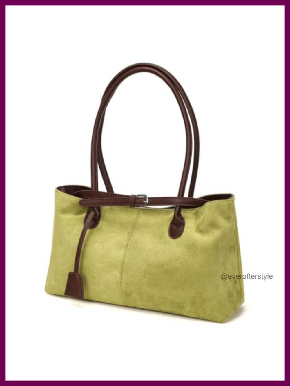 Faux Suede PU Hobo Shoulder Bag for Women Retro Slouchy Tote Handbag
